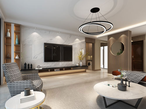金鳳天山熙湖143平米極簡裝修效果圖 金鳳天山熙湖143平米極簡裝修效果圖