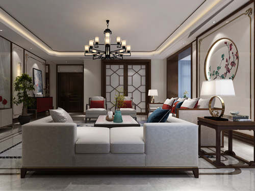 天山熙湖170平米新中式風格裝修效果圖 天山熙湖170平米新中式風格裝修效果圖