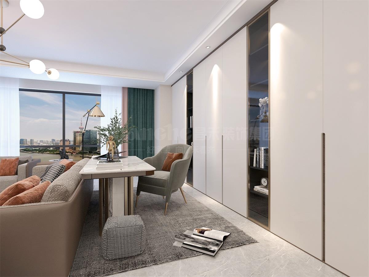 中海鉑悅公館133平米現(xiàn)代簡(jiǎn)約裝修效果圖